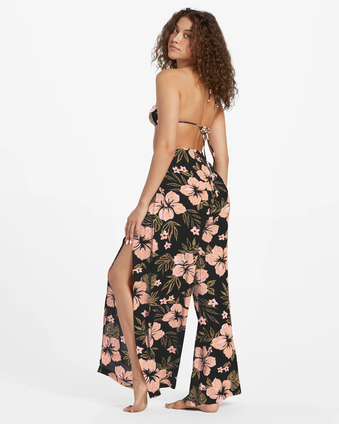 Billabong Split Spirit Floral Pants - Black Sands -Biliabong Outlet