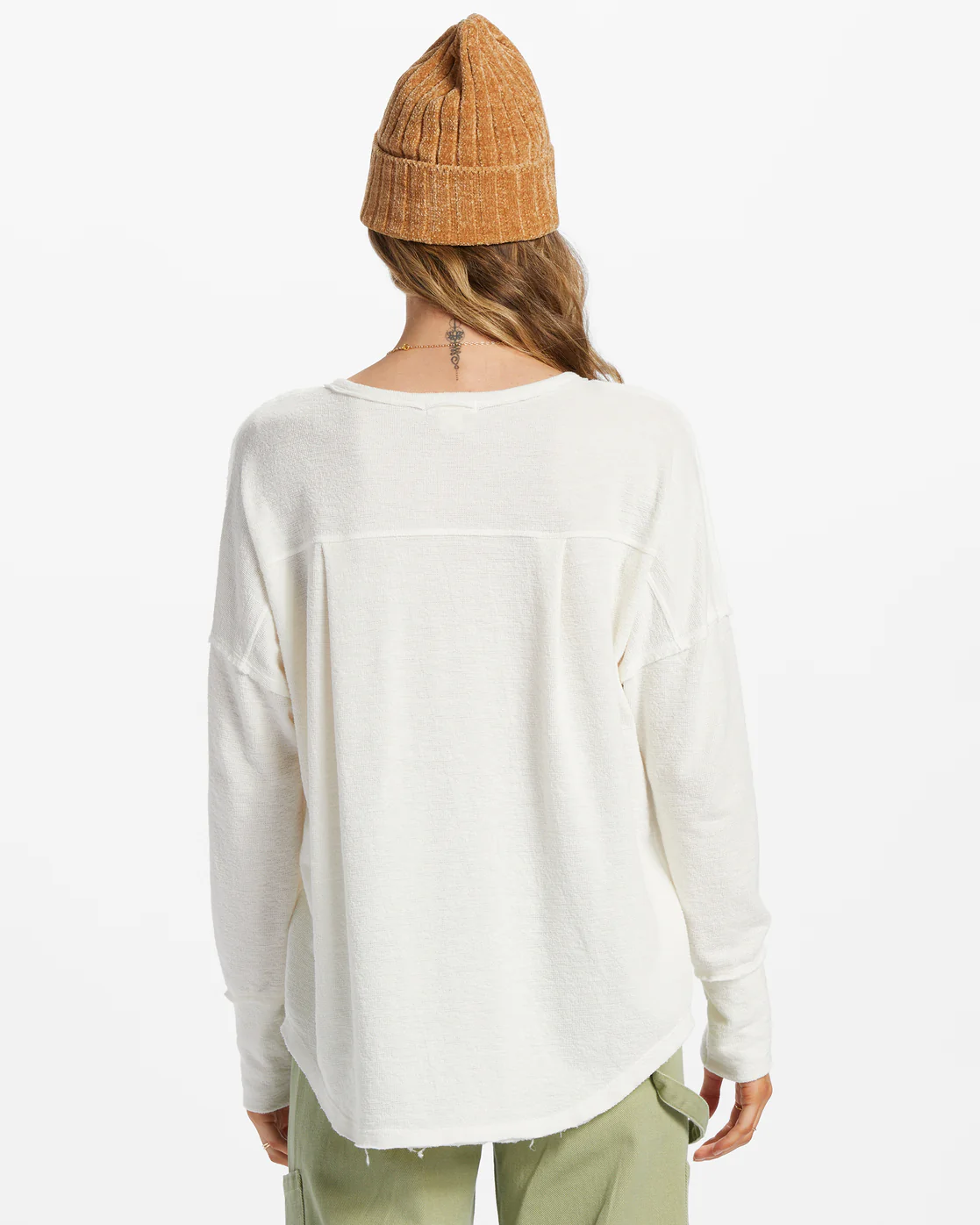 Billabong New Anyday Henley Top - Salt Crystal -Biliabong Outlet