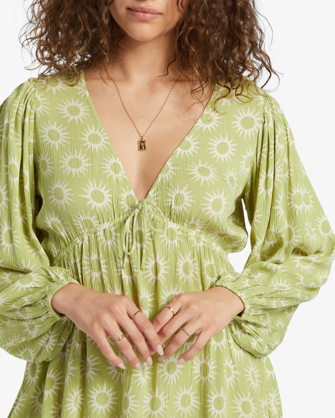 Billabong Be Free Dress - Palm Green -Biliabong Outlet