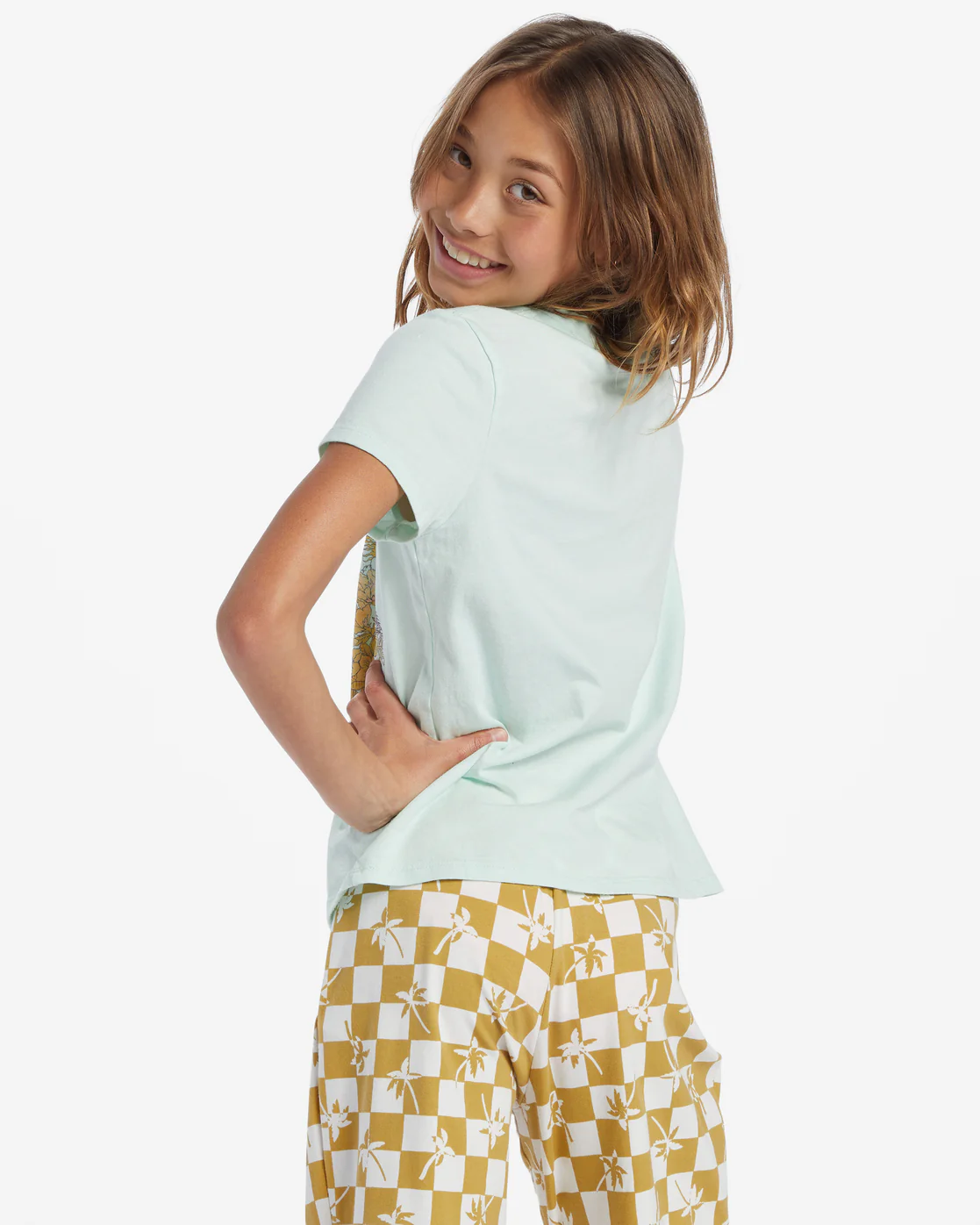 Billabong Girls Flock To Paradise T-Shirt - Sweet Mint -Biliabong Outlet