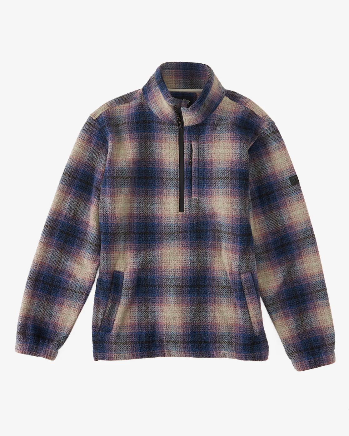 Billabong Boundary Half-Zip Mock Neck Fleece - Dark Blue -Biliabong Outlet