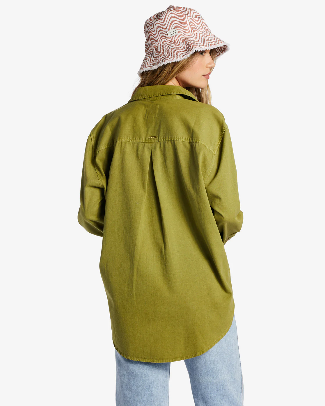 Billabong So Stoked Twill Long Sleeve Shirt - Green Eyes -Biliabong Outlet