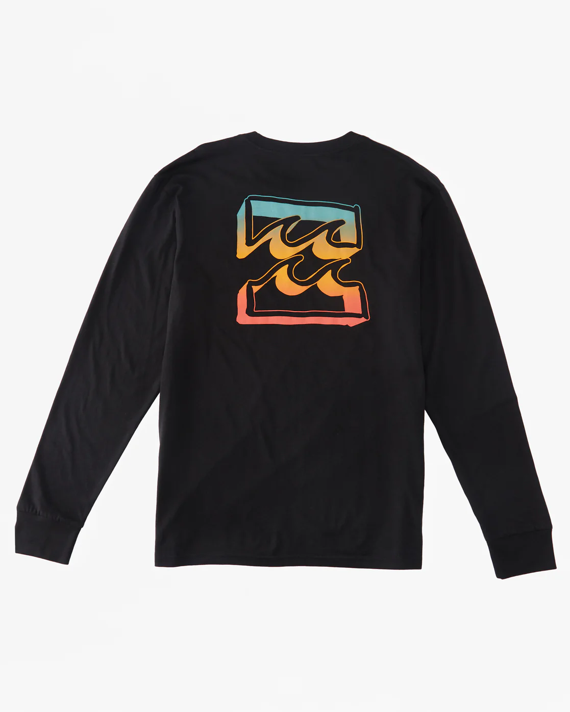 Billabong Crayon Wave Long Sleeve T-Shirt - Black -Biliabong Outlet