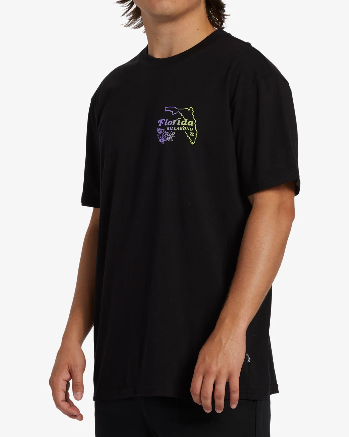 Billabong Handkie Florida Short Sleeve T-Shirt - Black -Biliabong Outlet