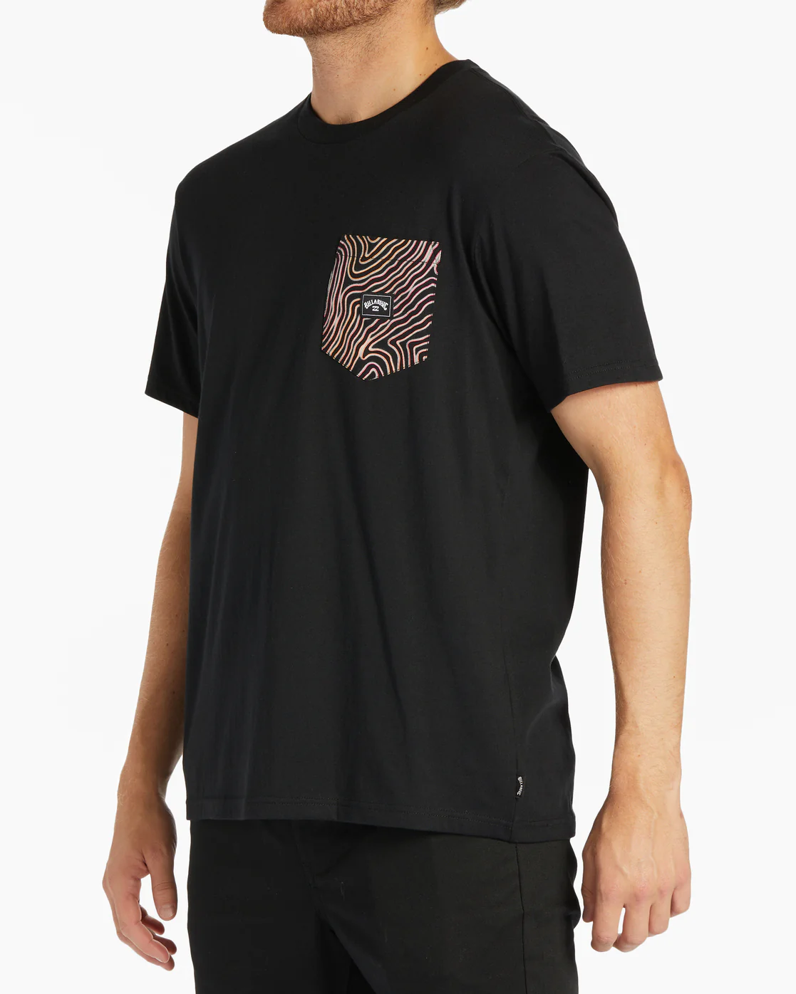 Billabong Team Pocket T-Shirt - Black -Biliabong Outlet