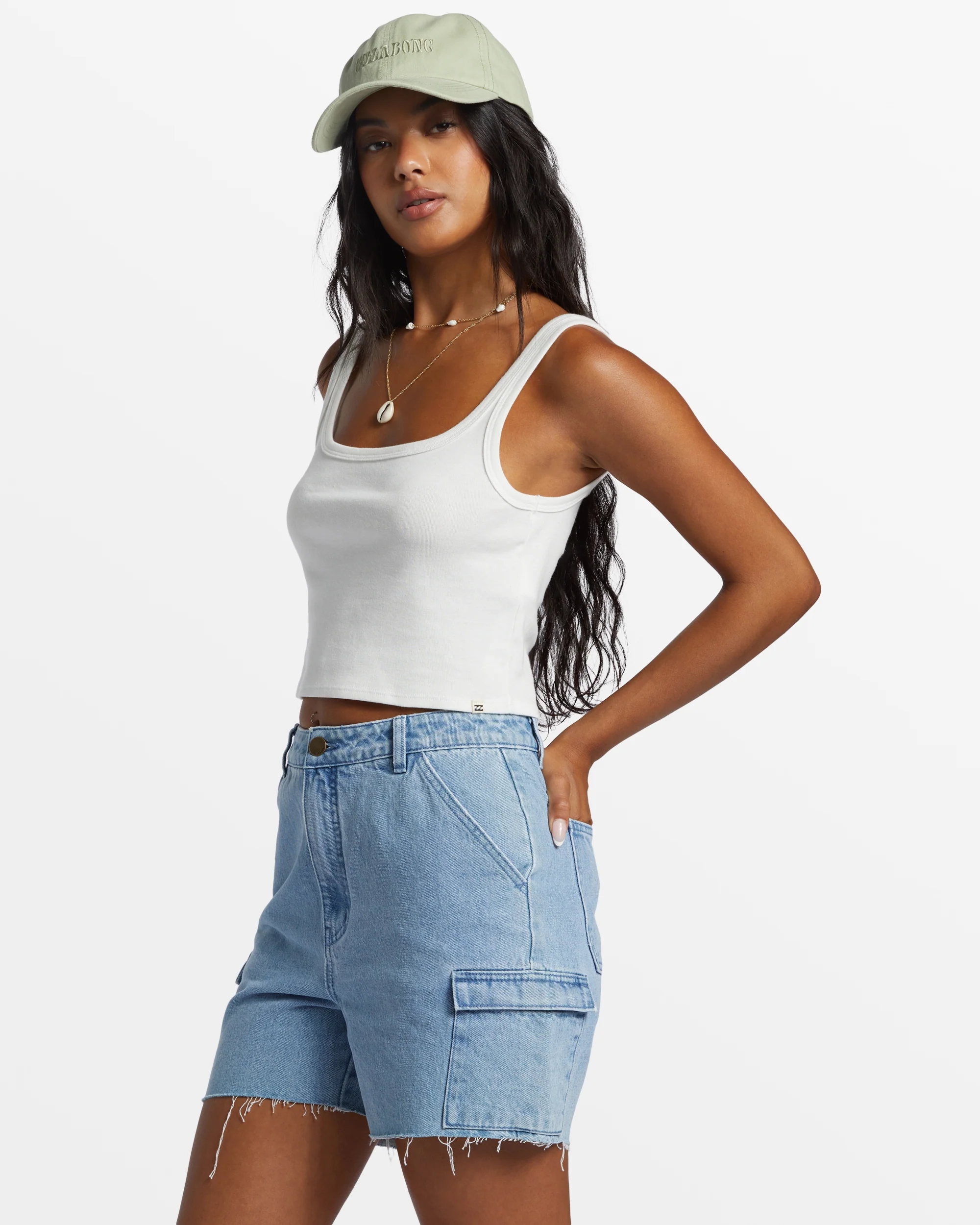 Billabong Sun Goddess Tank Knit - Salt Crystal -Biliabong Outlet