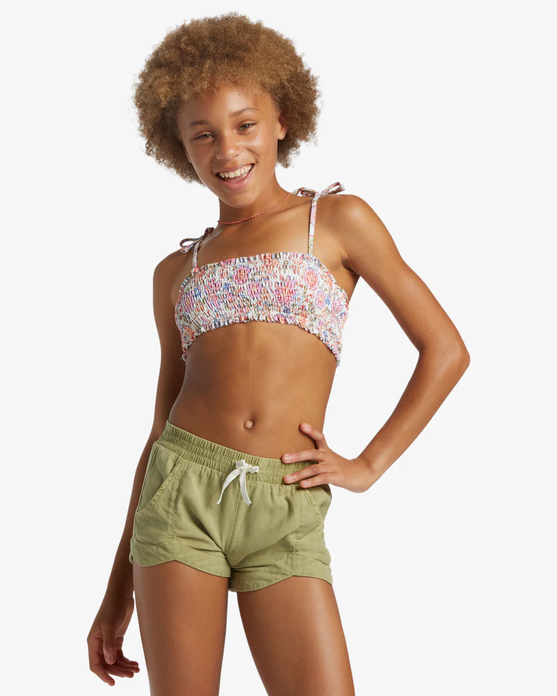 Billabong Girl's Mad For You Shorts - Avocado -Biliabong Outlet