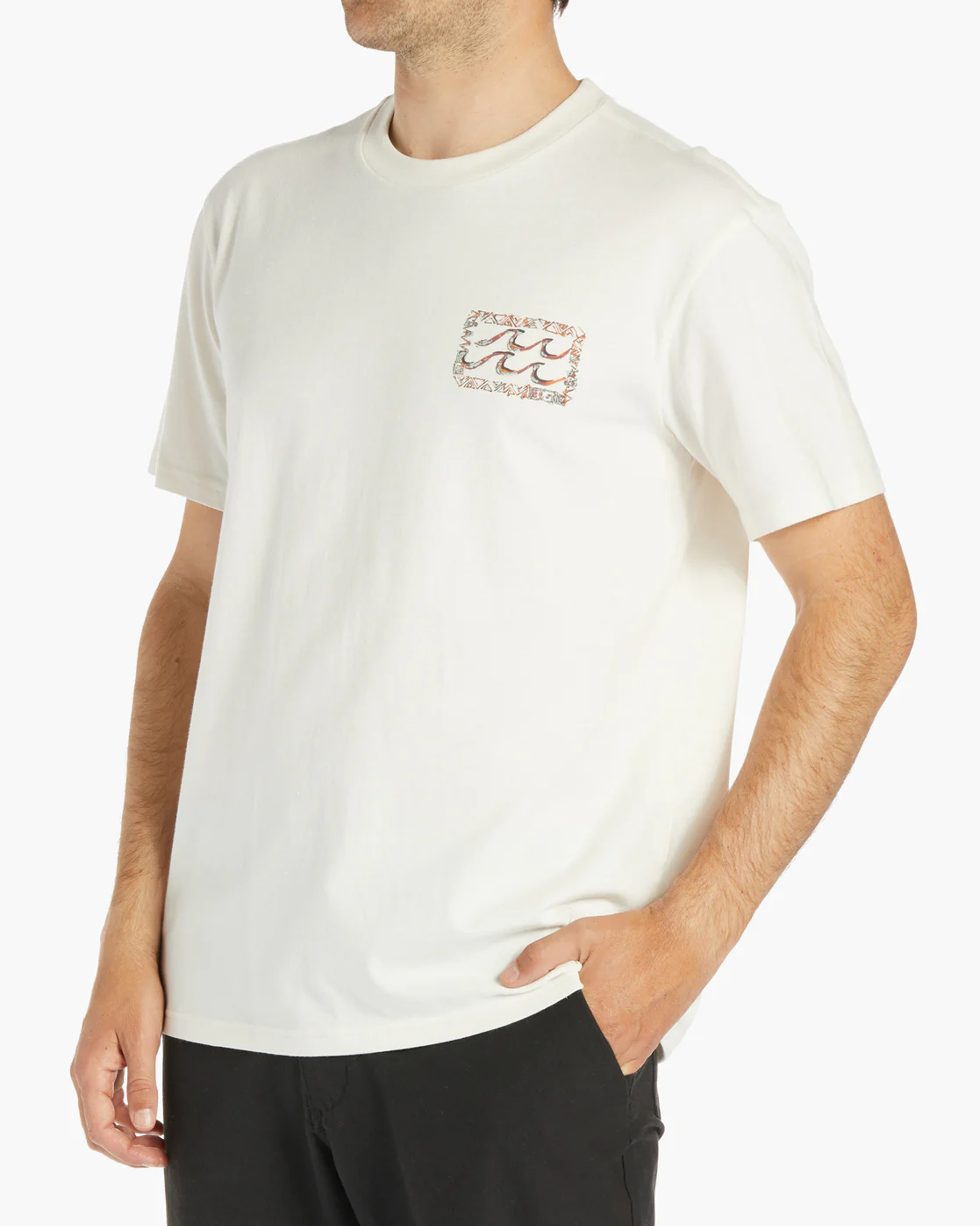 Billabong Traces Short Sleeve T-Shirt - Off White -Biliabong Outlet