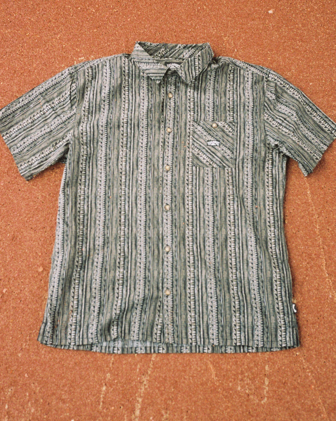 Billabong King Stringray Waves Short Sleeve Woven Shirt - Black -Biliabong Outlet