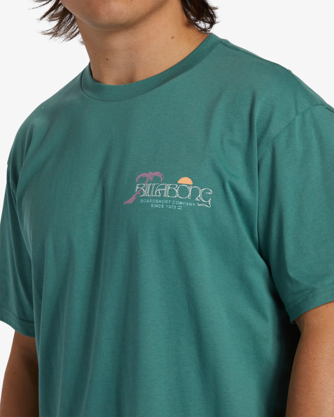 Billabong Lounge Short Sleeve T-Shirt - Billiard -Biliabong Outlet