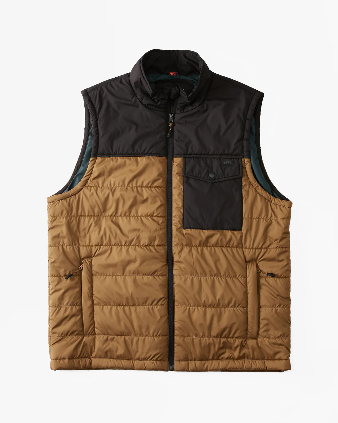 Billabong Prism Vest Quilted Vest - Otter -Biliabong Outlet