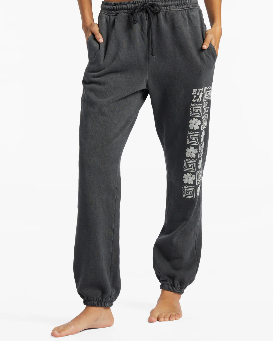 Billabong Mystic Surf Joggers - Black Pebble -Biliabong Outlet