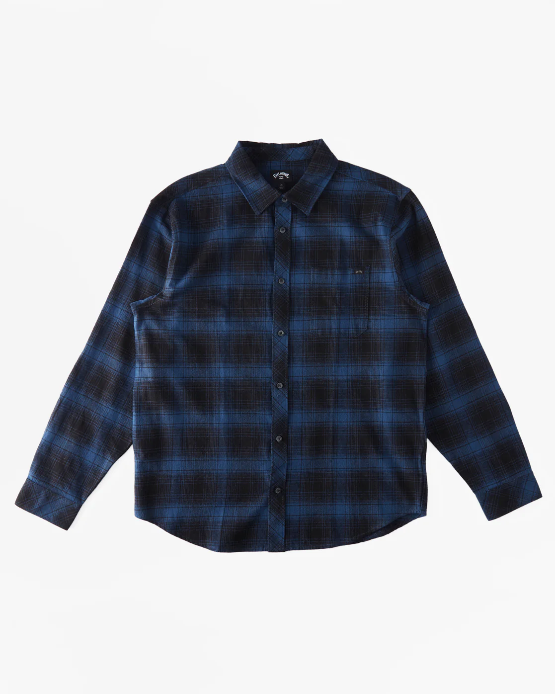 Billabong Coastline Flannel Long Sleeve Shirt - Blue -Biliabong Outlet