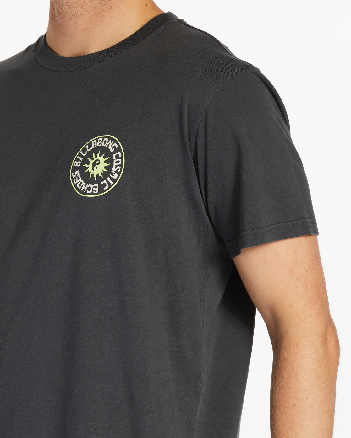 Billabong Worshipper Short Sleeve Wave Washed T-Shirt - Washed Black -Biliabong Outlet