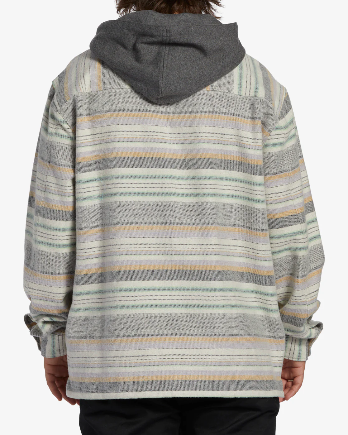 Billabong Baja Hooded Flannel Shirt - Jade Stone -Biliabong Outlet
