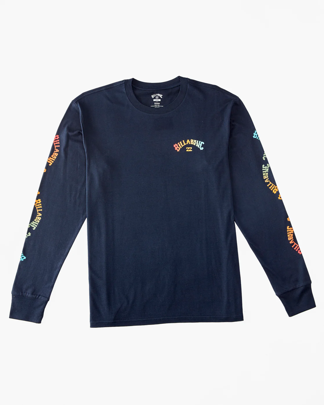Billabong Snaking Arches Long Sleeve T-Shirt - Navy -Biliabong Outlet