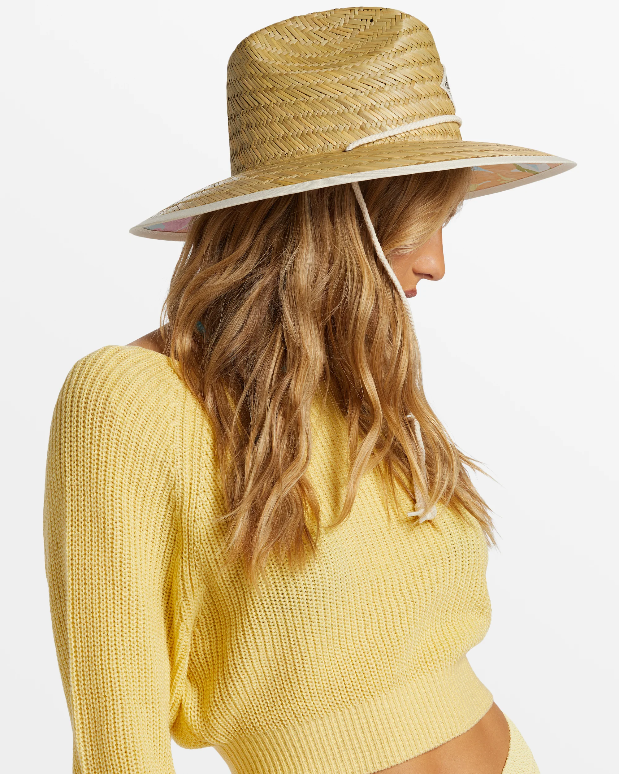 Billabong Tipton Straw Lifeguard Hat - Salt Crystal 1 -Biliabong Outlet