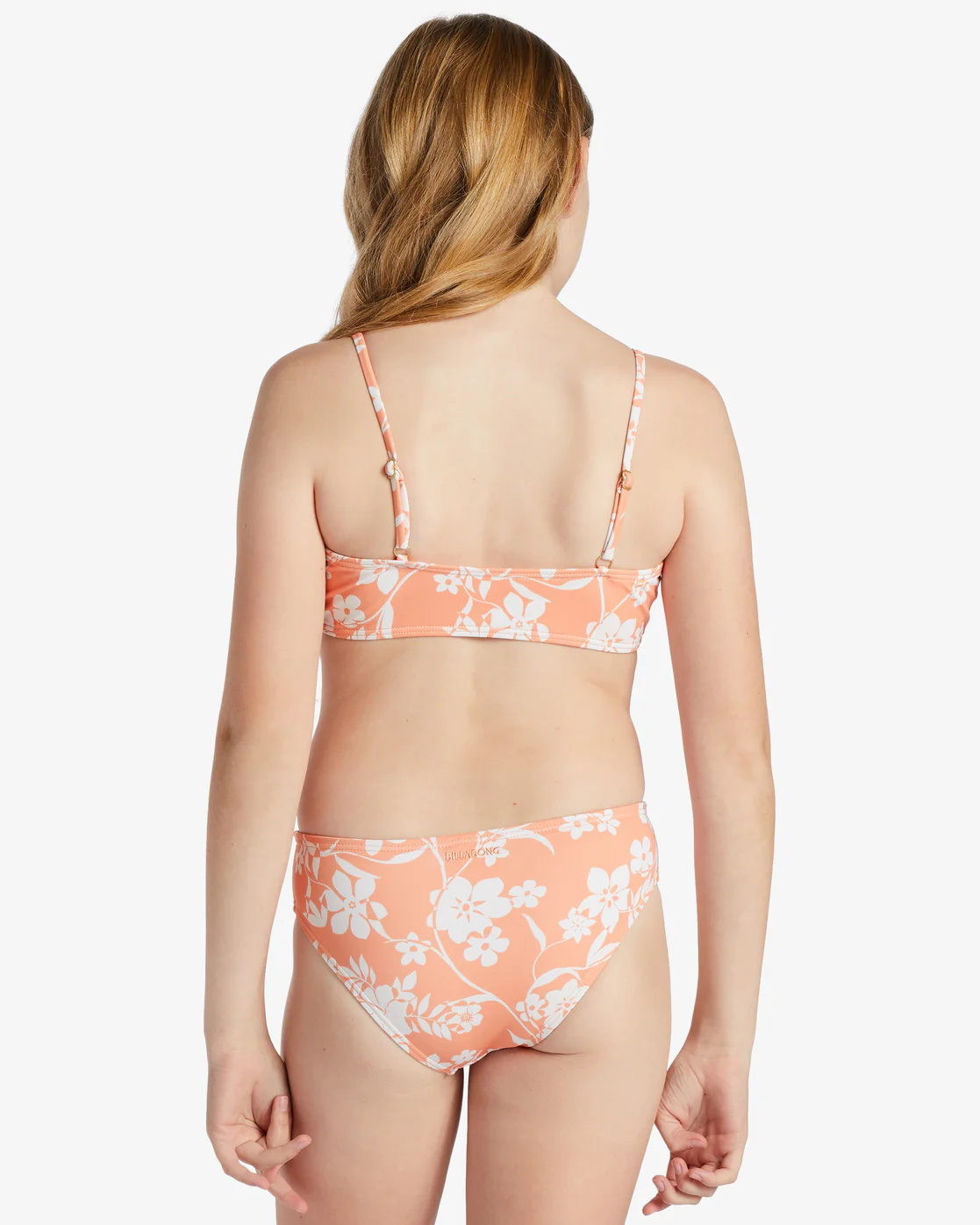 Billabong Girls Island In The Sun Two Piece Triangle Bikini Set - Tangy Tangerine -Biliabong Outlet