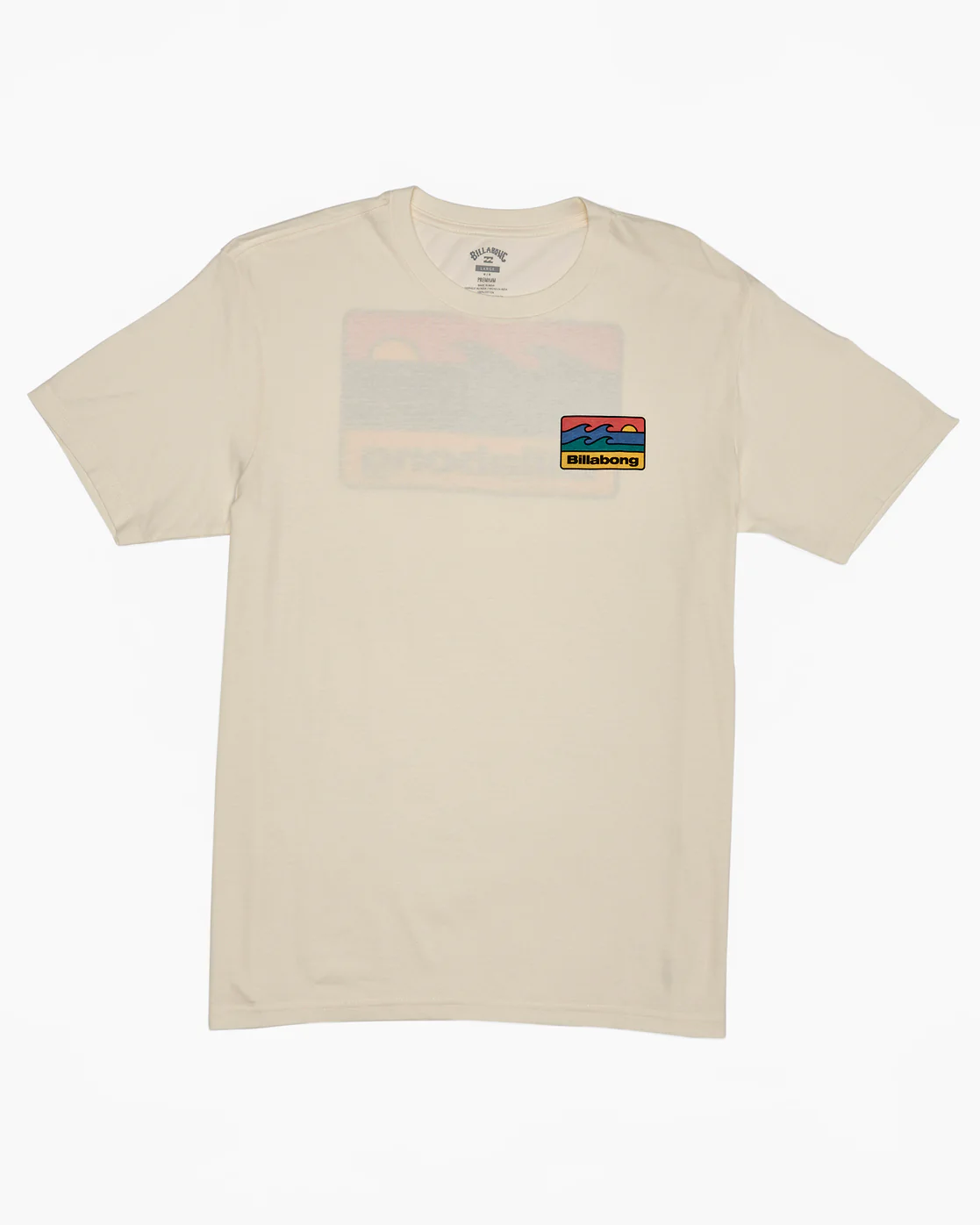 Billabong Walled T-Shirt - Off White -Biliabong Outlet