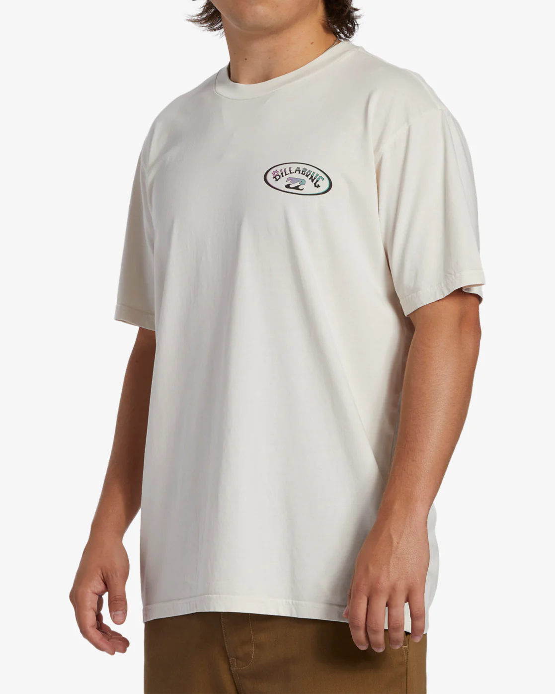 Billabong Crossboards Short Sleeve Wave Washed T-Shirt - Off White -Biliabong Outlet