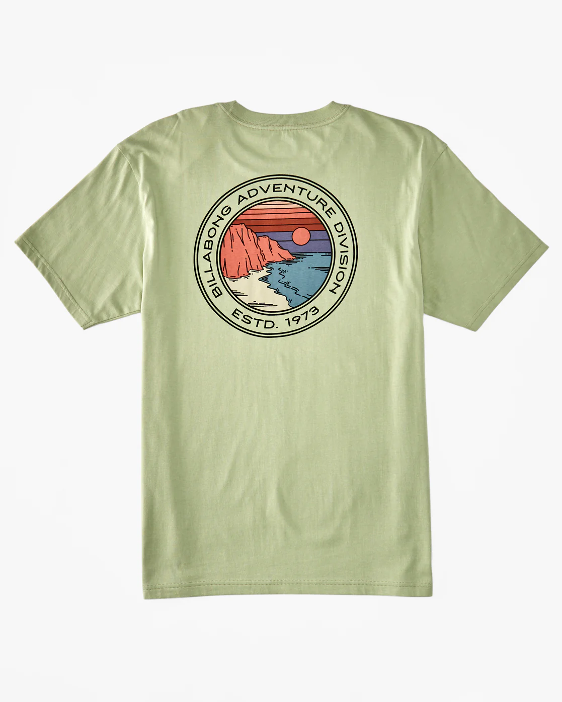 Billabong Rockies T-Shirt - Light Sage -Biliabong Outlet