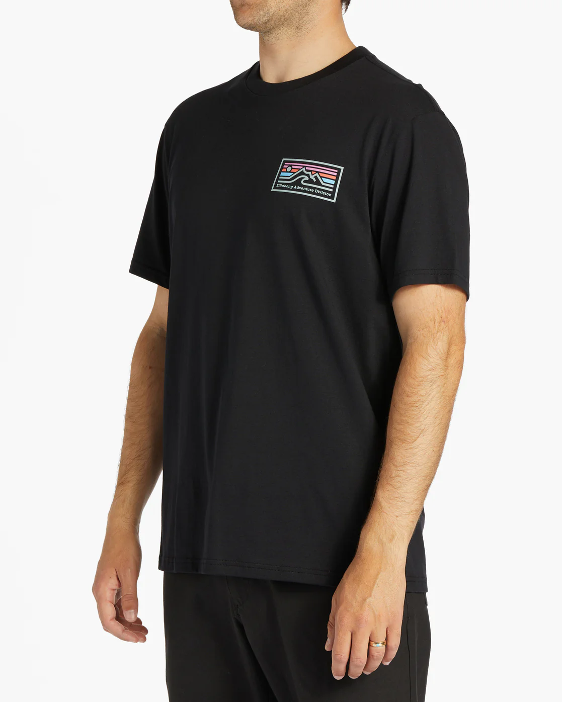 Billabong Length Short Sleeve T-Shirt - Black -Biliabong Outlet