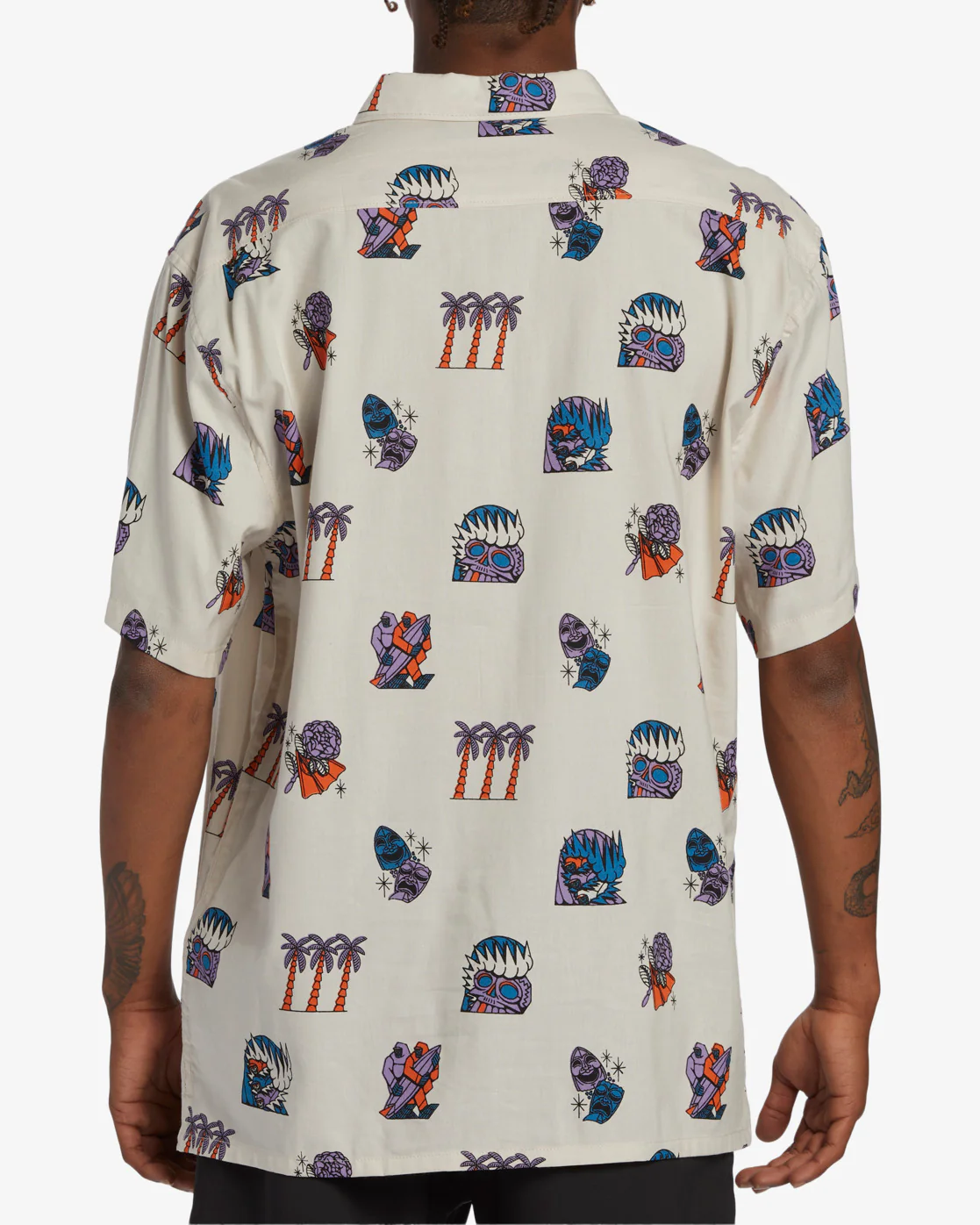 Billabong Turn The Tide Woven Shirt - Stone -Biliabong Outlet