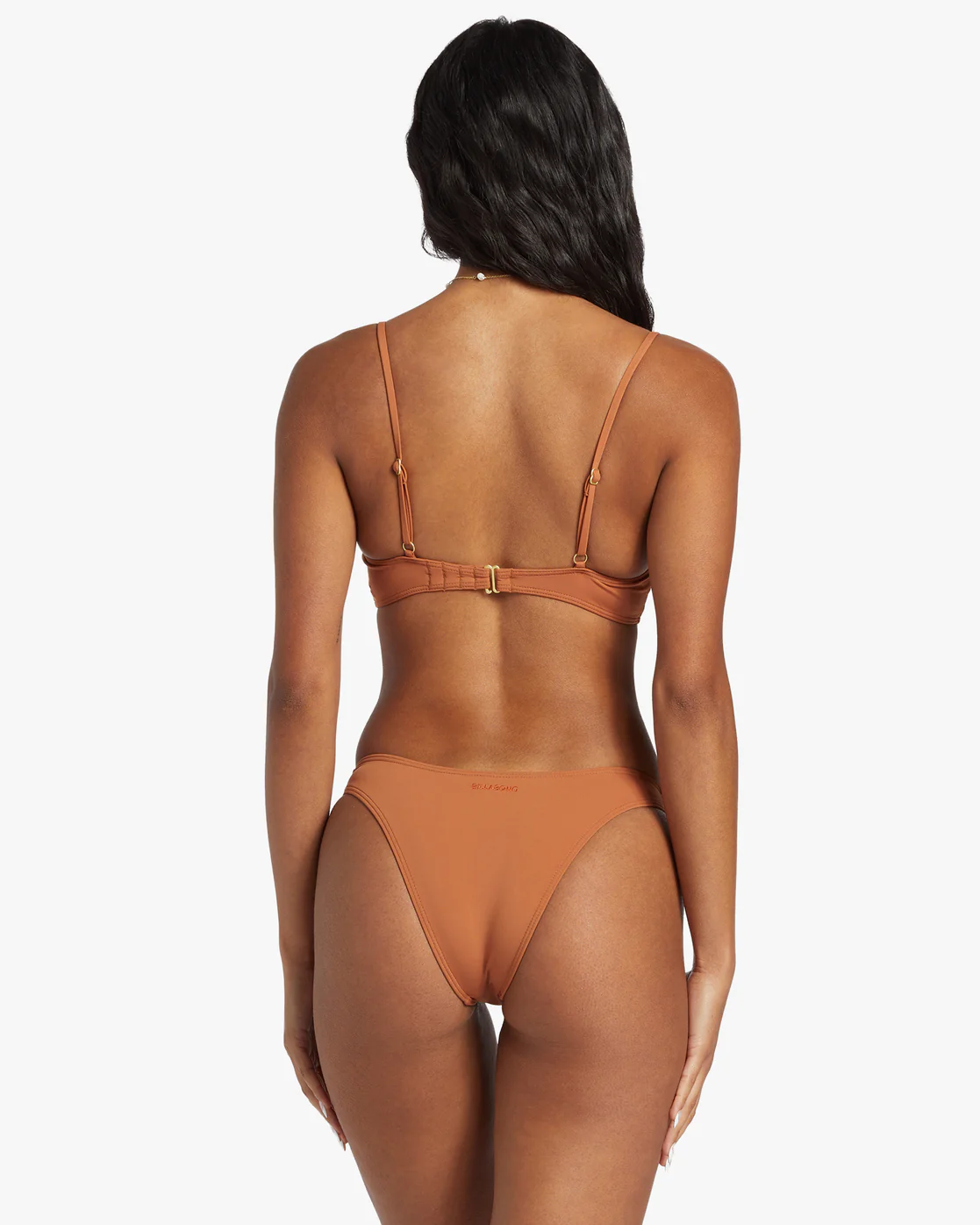 Billabong Sol Searcher V Bralette Bikini Top - Golden Brown -Biliabong Outlet