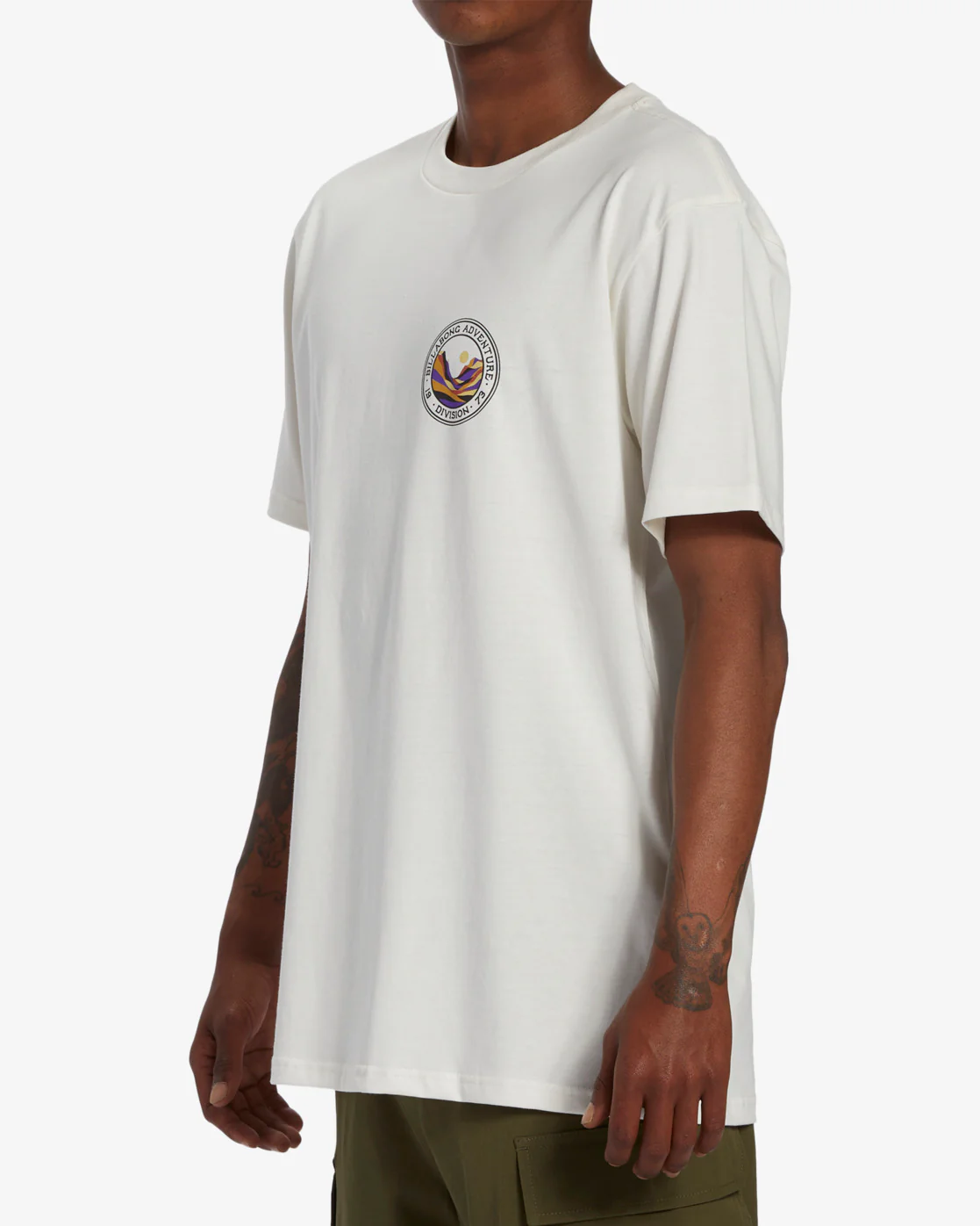 Billabong Rockies Short Sleeve T-Shirt - Off White -Biliabong Outlet