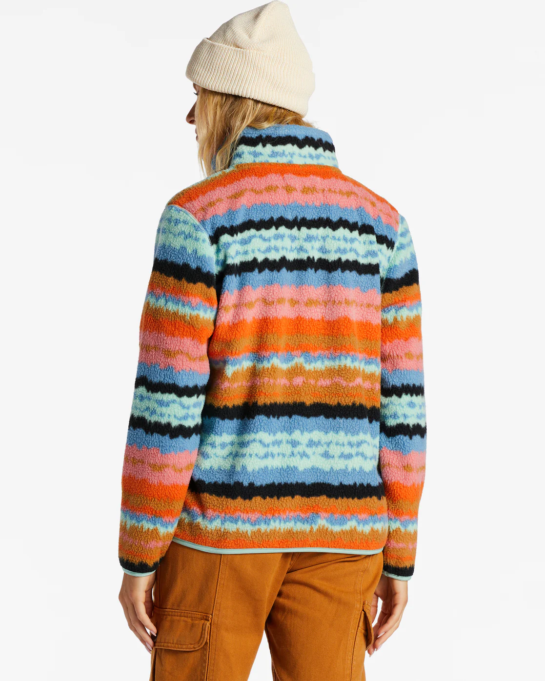 Billabong A/Div Boundary Mock 3 Half-Zip Pullover Sweatshirt - Shallow Sea -Biliabong Outlet