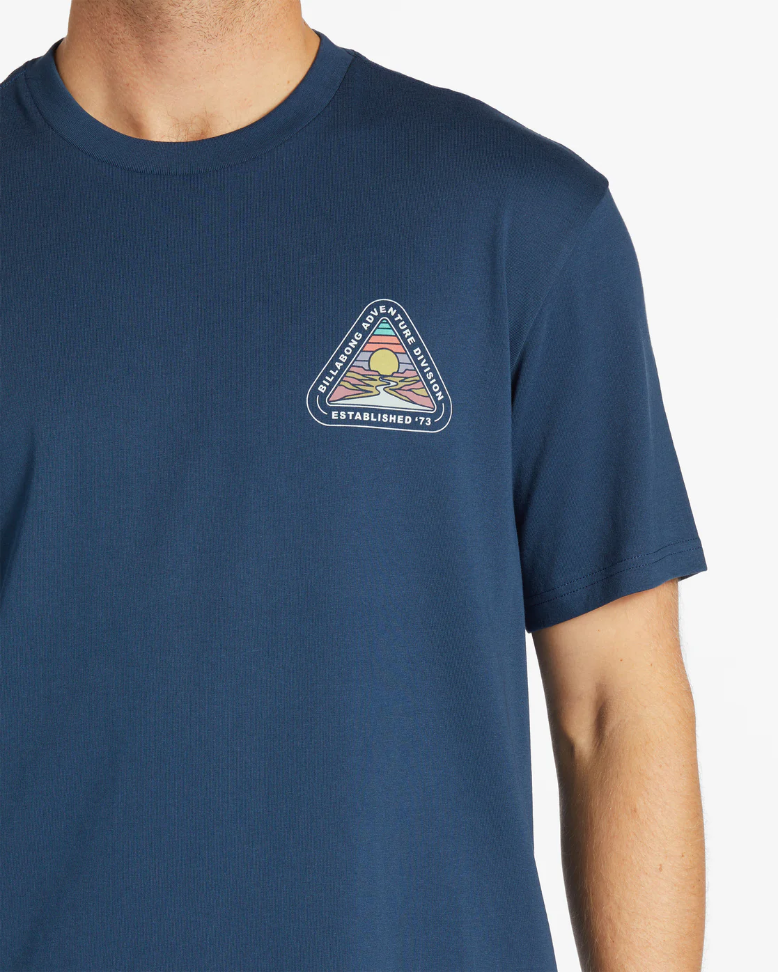 Billabong Rockies Short Sleeve T-Shirt - Dark Blue -Biliabong Outlet
