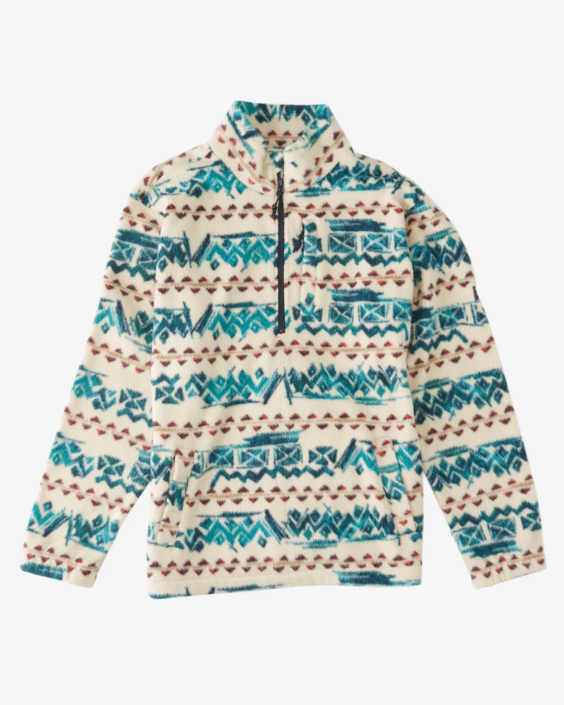 Billabong Boundary Half-Zip Mock Neck Fleece - Bone -Biliabong Outlet