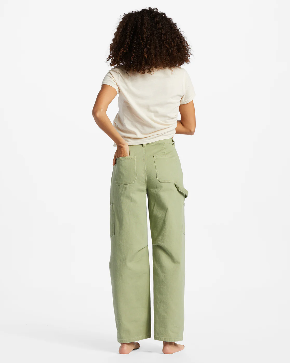 Billabong Leia Cargo Pants - Avocado -Biliabong Outlet