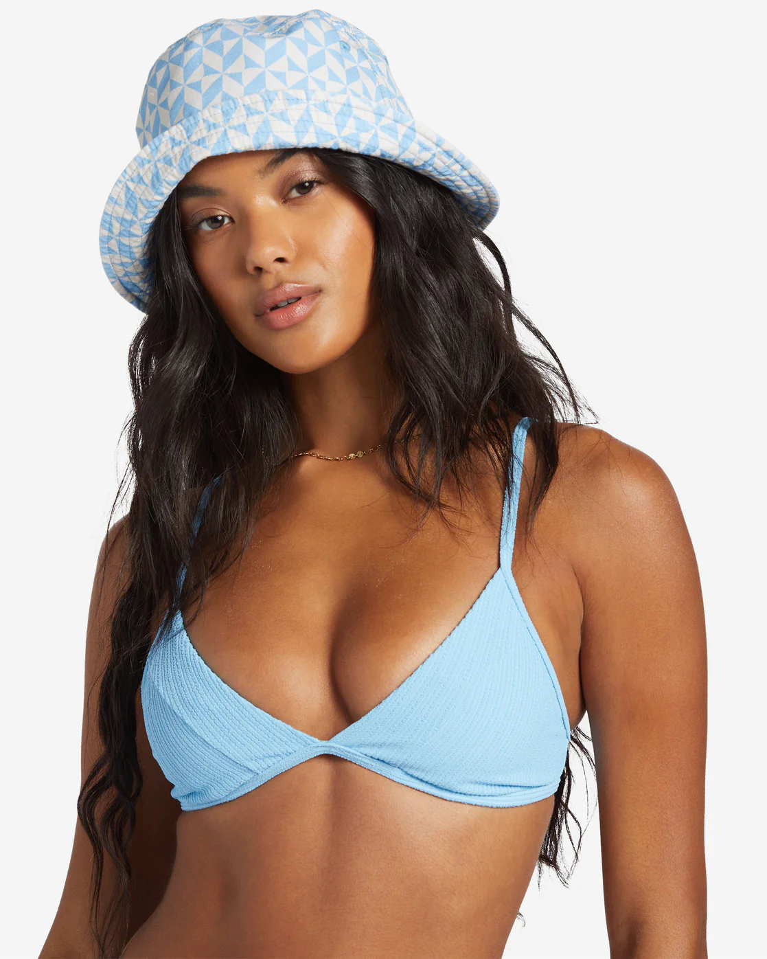 Billabong Sunrays Charlie Fixed Triangle Bikini Top - Blue Dream -Biliabong Outlet