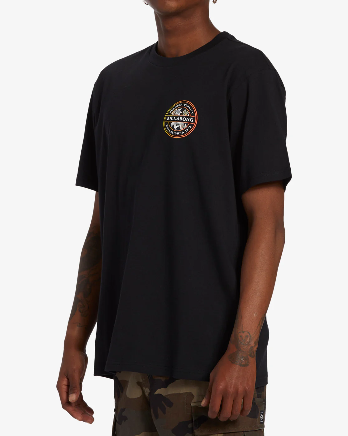 Billabong Rotor Short Sleeve T-Shirt - Black -Biliabong Outlet