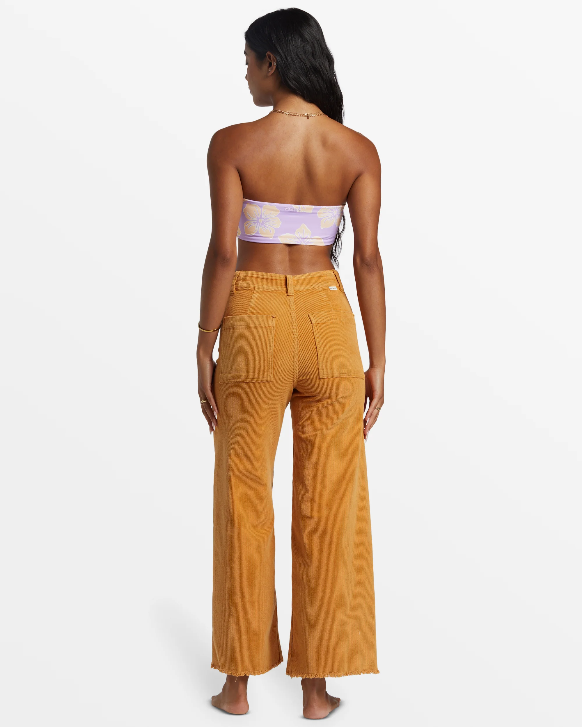 Billabong Free Fall Wide-Leg Corduroy Pants - Tulip -Biliabong Outlet