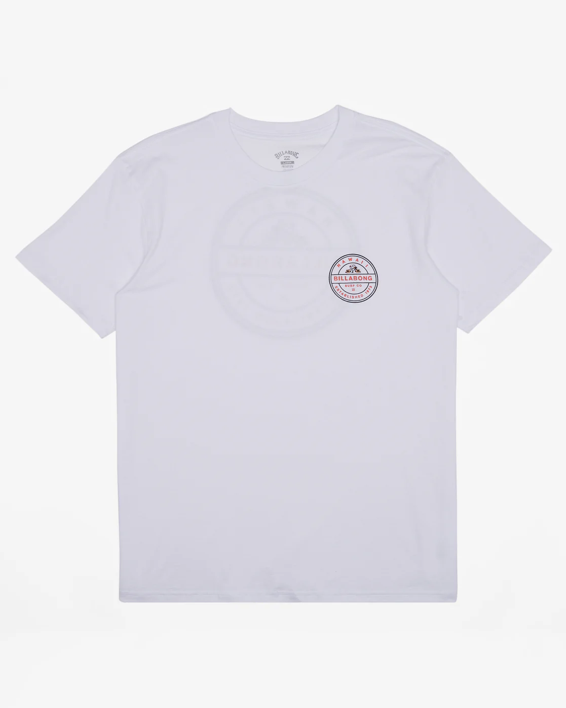Billabong Rotor Hawaii Short Sleeve T-Shirt - White -Biliabong Outlet