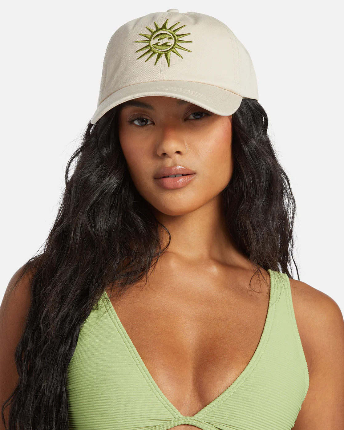 Billabong Dad Hat Strapback Hat - White Cap 1 -Biliabong Outlet