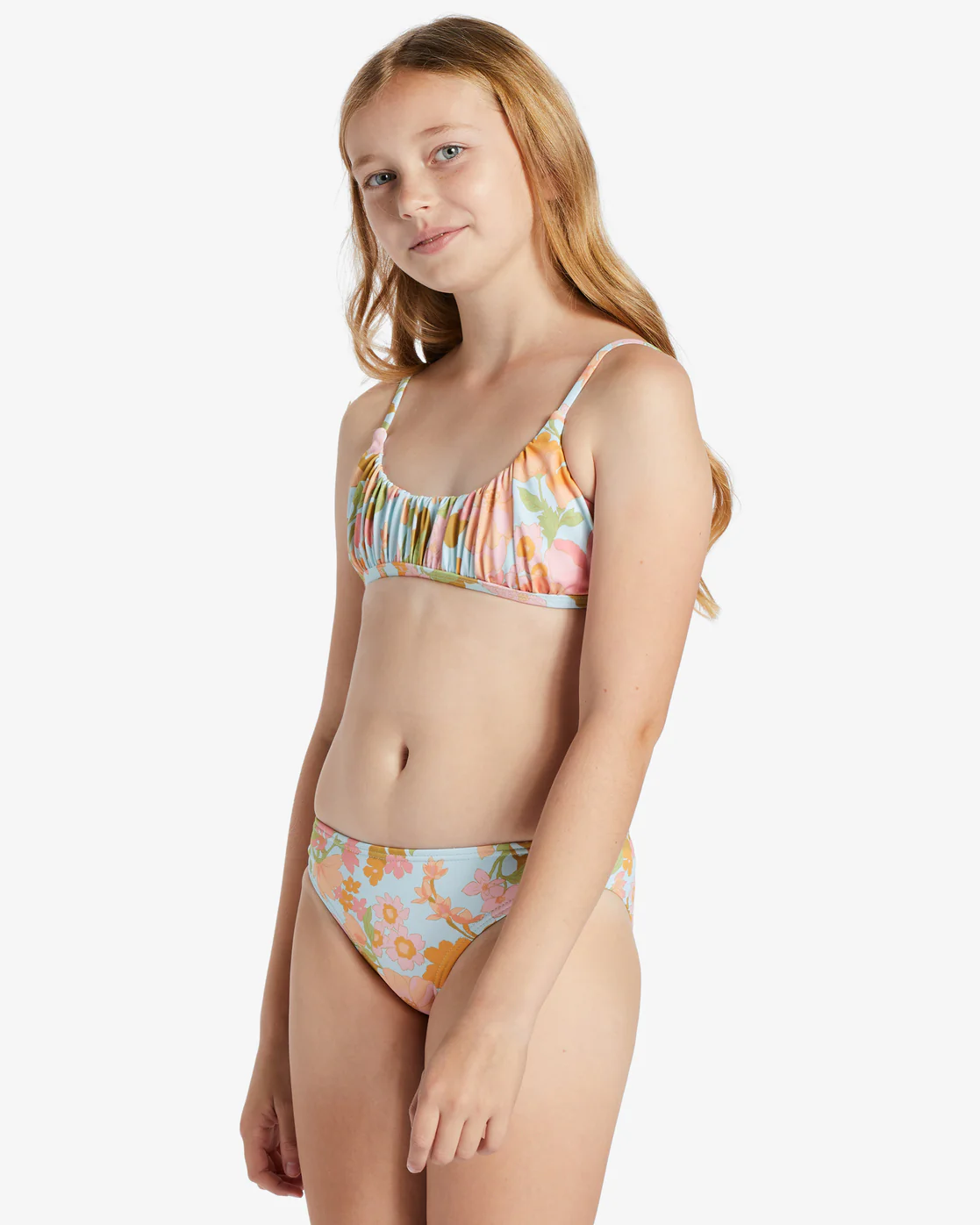 Billabong Girls Blown Away Two Piece Bralette Bikini Set - Multi -Biliabong Outlet