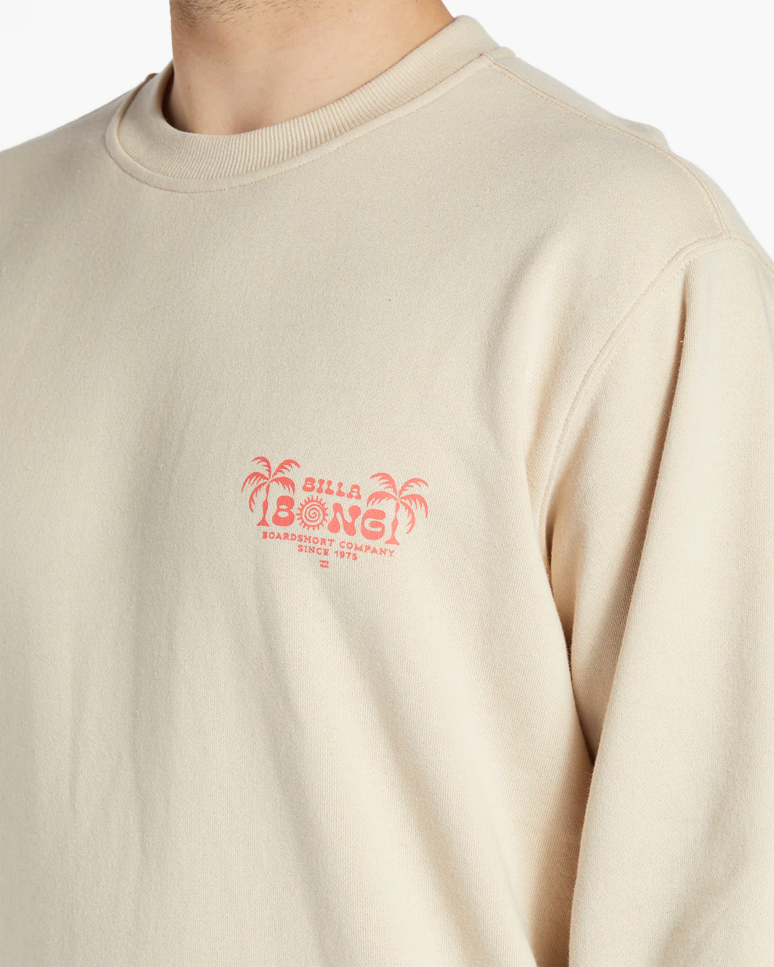 Billabong Short Sands Crew Sweatshirt - Chino -Biliabong Outlet