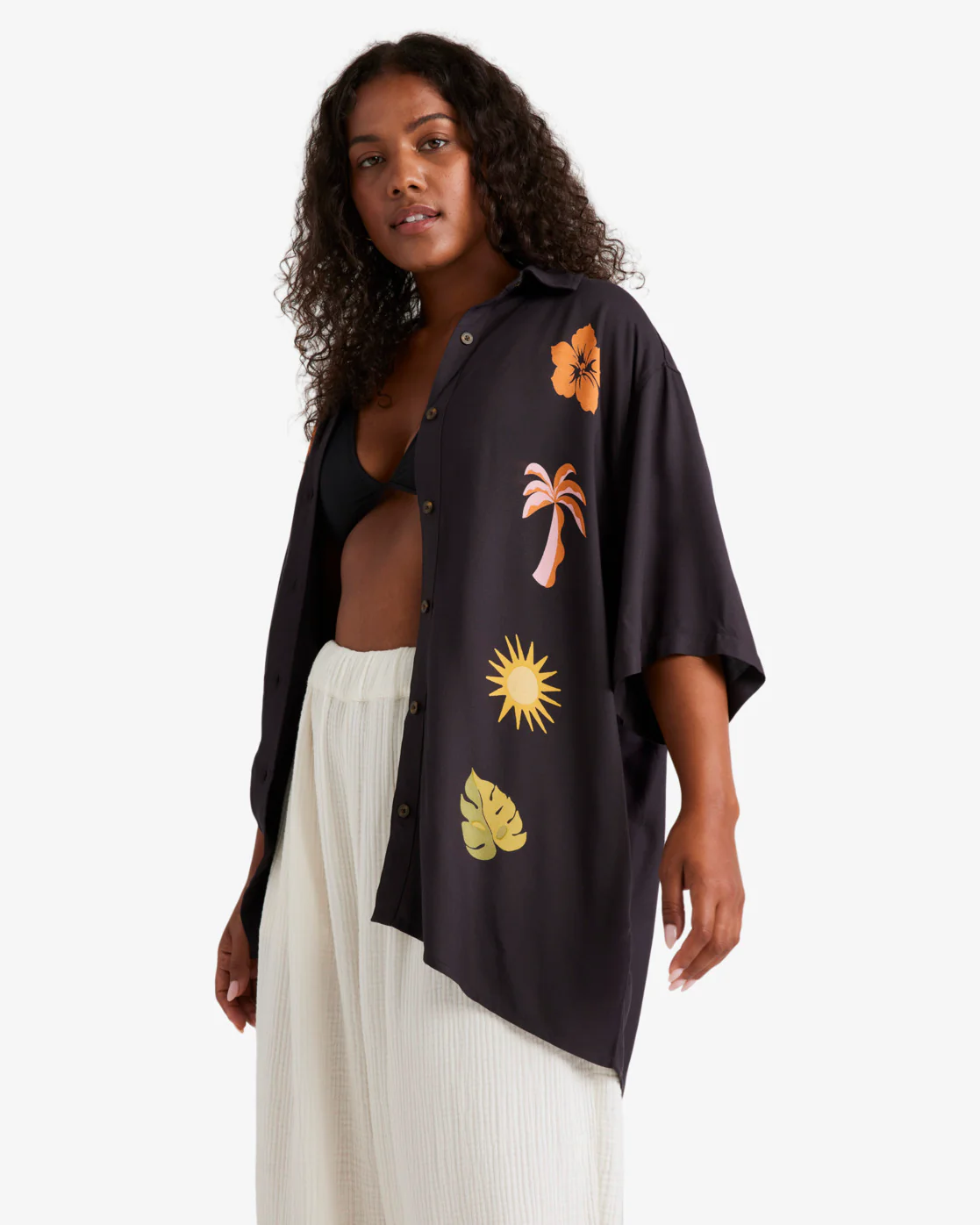 Billabong On Vacation Woven Shirt - Black Sands -Biliabong Outlet