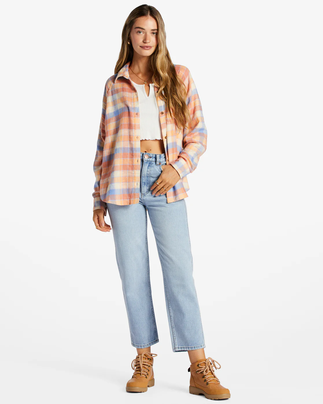 Billabong Best Time Long Sleeve Shirt - Rose Dawn -Biliabong Outlet
