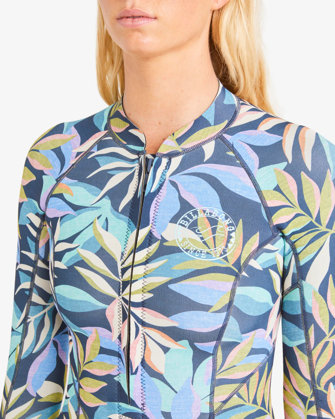 Billabong Salty Dayz Long Sleeve Spring Wetsuit - Indigo Ocean -Biliabong Outlet