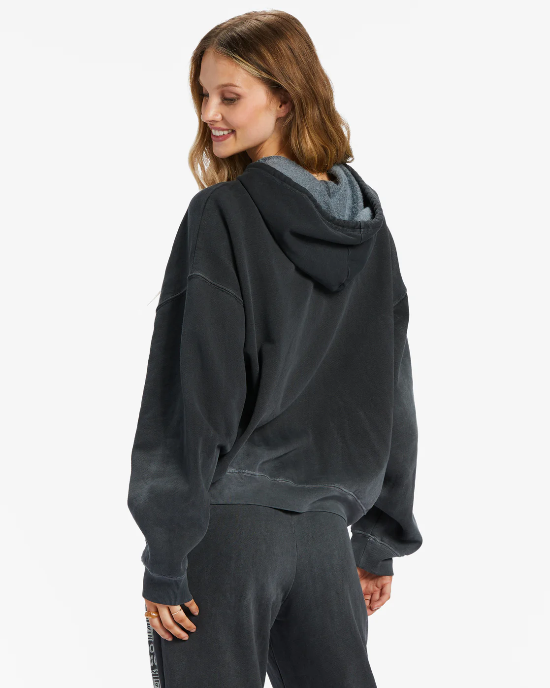 Billabong Mystic Surf Sweatshirt V-Neck Sweatshirt - Black Pebble -Biliabong Outlet