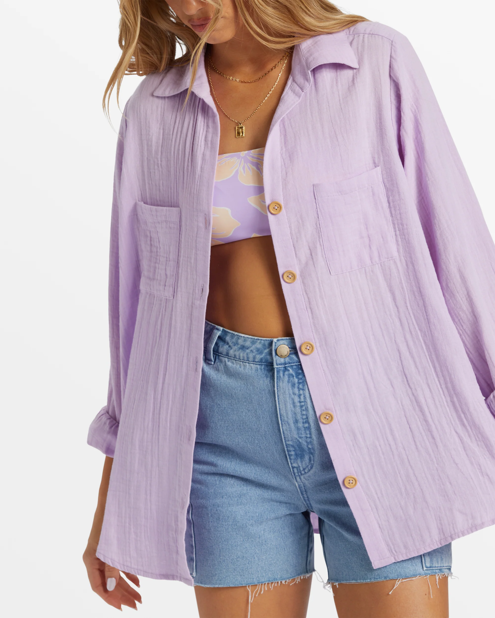 Billabong Swell Shirt Woven Shirt - Tulip -Biliabong Outlet