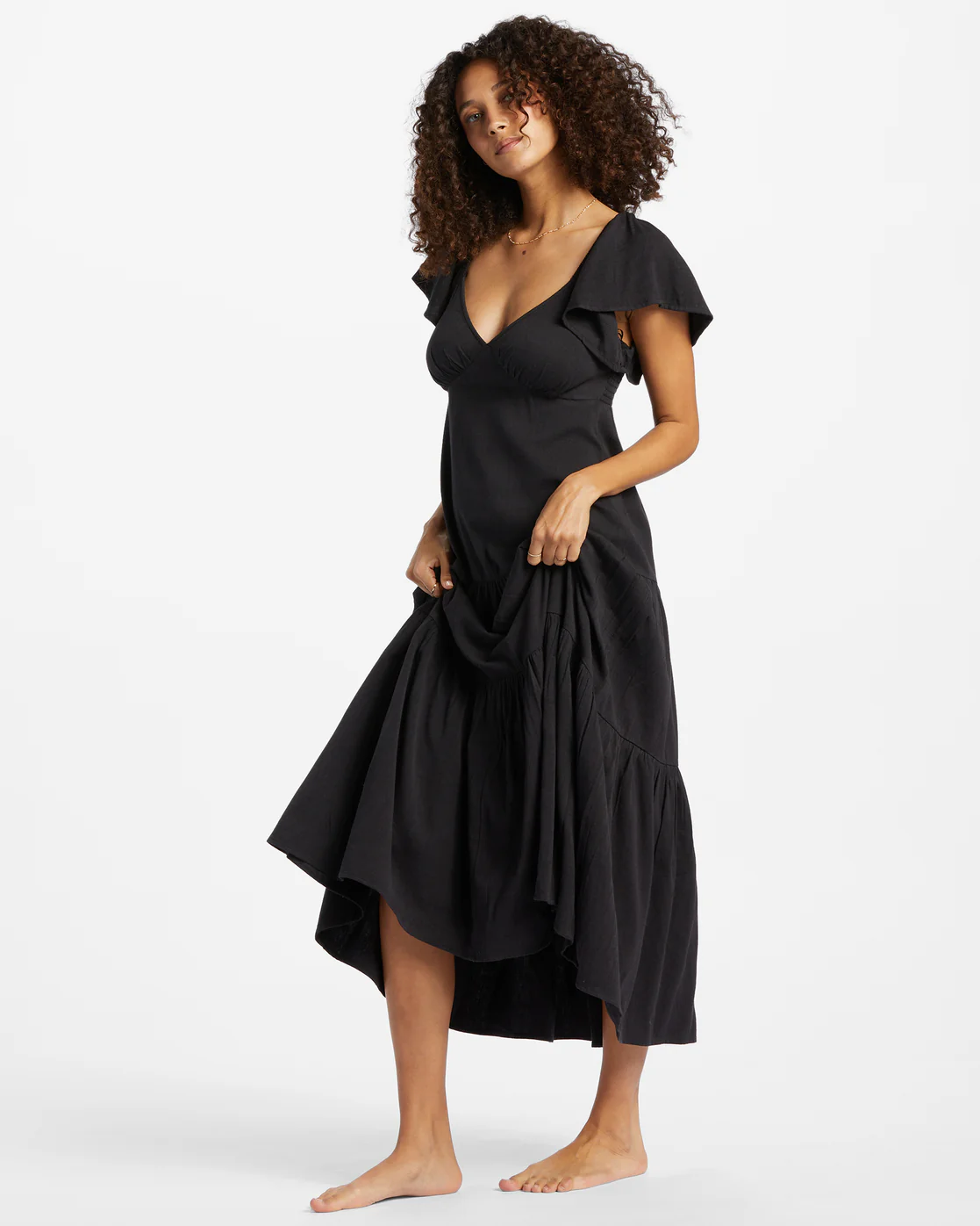 Billabong Last Light Dress - Black Pebble -Biliabong Outlet