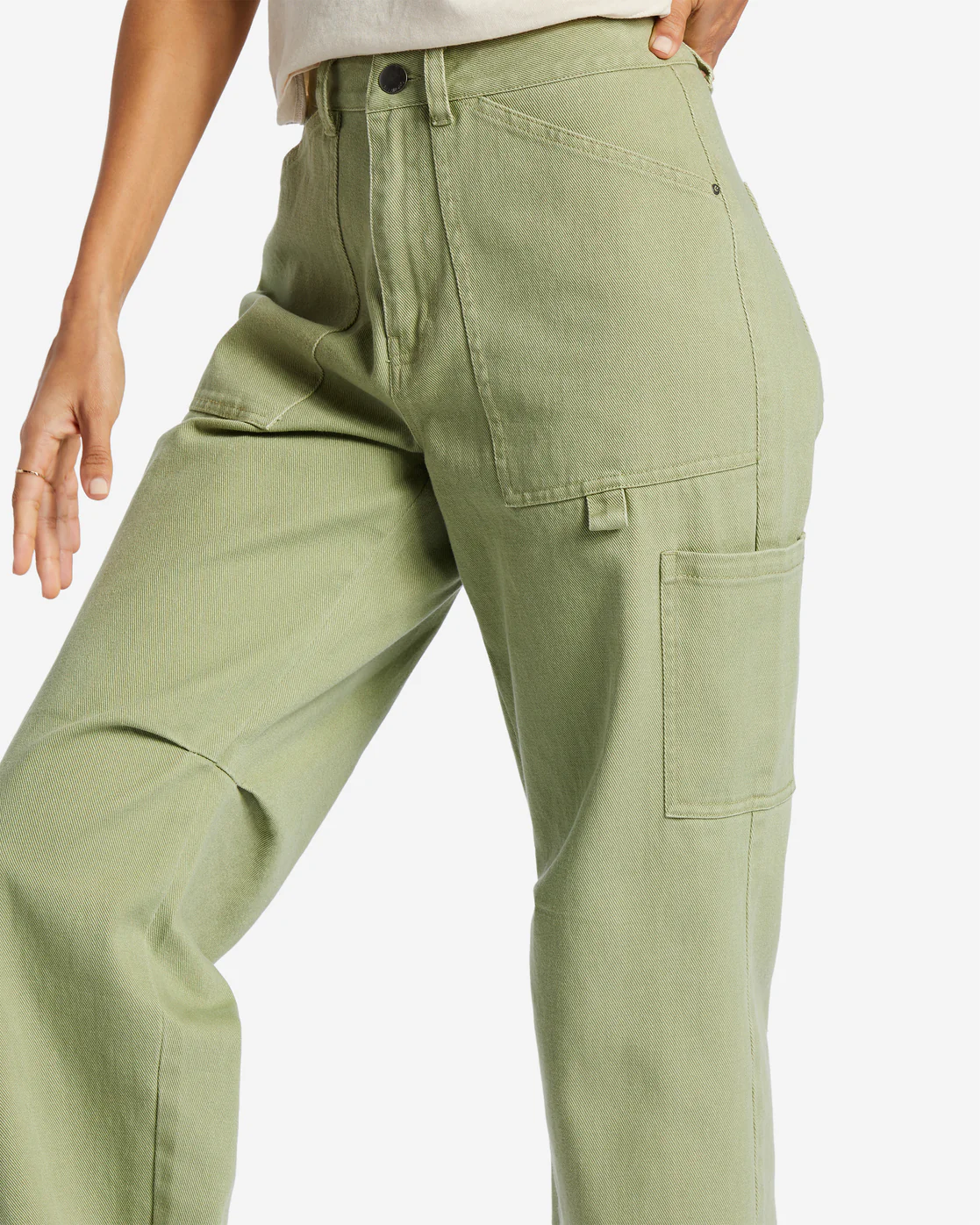 Billabong Leia Cargo Pants - Avocado -Biliabong Outlet