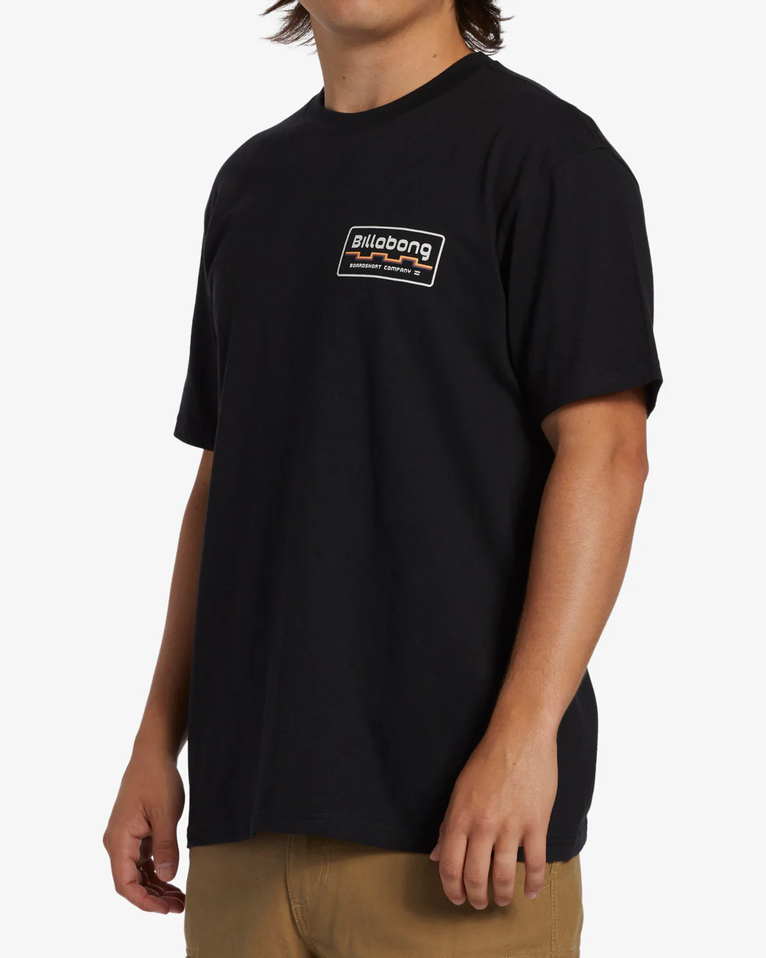 Billabong Walled Short Sleeve T-Shirt - Black -Biliabong Outlet