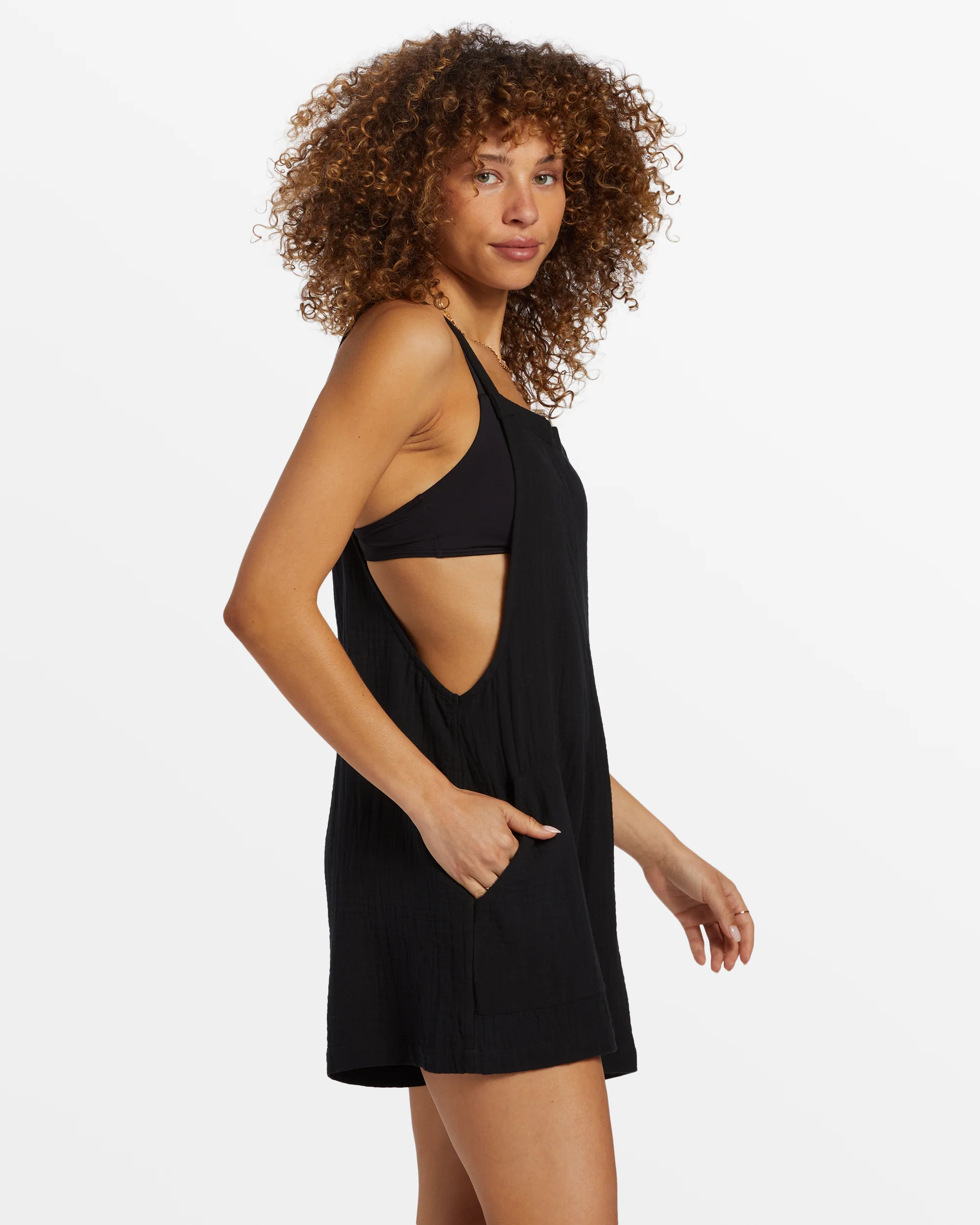Billabong Beach Crush Romper - Black Sands -Biliabong Outlet