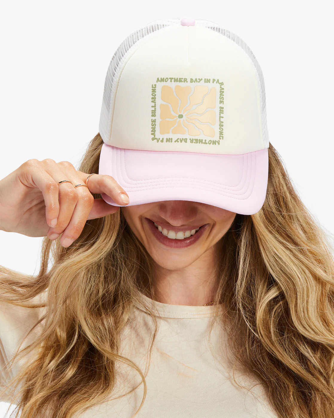Billabong Across Waves Trucker Hat - Lavender Kiss -Biliabong Outlet